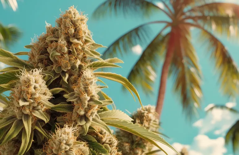 Beste gefeminiseerde wietsoorten voor buitenkweek in warme en vochtige tropische klimaten